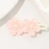 Pinza para el Cabello de Pato para Mujer Azul Claro Rosa Fresco Pinza Lateral para Fijar Flequillos Pelos Sueltos Accesorio de Peluquería de Alta Gama Versátil para el Día a Día