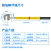 Cable de tierra plano en espiral de 0.4kV tipo compresión en espiral varilla de tierra tornillo de compresión plano hilera de cables varilla de tierra de doble propósito