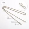 Cadena de herrajes DIY para equipaje de alta gama, cadena decorativa para funda de teléfono móvil, accesorios de herrajes para bolso, cadena de linterna