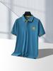 Camisa Polo de Negocios Casual para Papá Comercio Exterior Comercio Electrónico Transfronterizo para Hombre Sin Planchar Talla Grande Bordada Solapa Manga Corta