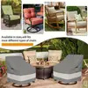 Venta Caliente Transfronteriza Funda para Silla Giratoria de Exterior Impermeable a Prueba de Polvo Protección Solar Funda para Silla Columpio de Césped y Patio Funda Protectora para Muebles