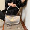 Bolso Sobaco de Cuero Vintage Encerado al Aceite 2024 Nuevo Verano Popular Popular Bolso Cruzado Bolso de Hombro Nicho de Alta Gama
