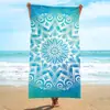 Toalla de playa de microfibra tamaño grande, toalla de viaje sin arena, secado rápido y absorbente, adecuada para piscinas