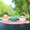 Juego de Adornos para el Tablero del Coche Pequeño Buda Bendito Decoraciones Zen para el Tablero Figura Budista Dropshipping
