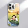 Para Apple 16promax Año Nuevo Mujer Funda de iPhone 15 Vacaciones Maruko 14pm Funda de Hidratación