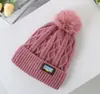 Gorro de Lã Tricotado Acolchoado para Mulheres no Outono e Inverno, Gorro de Lã à Prova de Frio e Quente, Proteção Quente para Orelhas, Gorro Pequeno de Lã para o Rosto