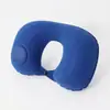 Almohada de Felpa en Forma de U, Almohada Cervical Portátil para Viaje con Logo Personalizable, Almohada Inflable a Presión en Forma de U, Almohada para Avión, Almohada Inflable de Almacenamiento