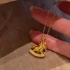 Oro Real 24K Electrochapado Fuerte Retención de Color Inmediatamente Ten Dinero Año del Zodiaco Regalo Caballo Mecedora Colgante de Pony Joyería