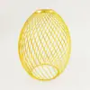 Carcasa de lámpara de viento industrial con patrón de espiral de alambre de hierro, iluminación esférica, ovalada, cilíndrica, con botón simple, fabricada directamente de fábrica