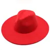 Sombrero de Ala Plana de Ala Grande para Hombre y Mujer, Pareja, Lana, Copa Plana, Sombrero de Jazz para Caballero, Otoño e Invierno, Transfronterizo Aliexpress Amazon