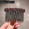 Peine de Moda Lujo Ligero con Pedrería para Mujer, Herramienta de Peinado de Gama Alta, Nuevo Peine Lateral, Peine Inverso, Accesorio Versátil para el Cabello