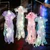 Festival do Meio Outono Lanterna Celebridade da Internet Lanterna de Água-viva Pacote de Material DIY Feito à Mão Brinquedo Luminoso Portátil para Crianças Novo Estilo
