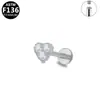 Gabe Europa y Estados Unidos transfronterizo pequeño y exquisito aleación de titanio G23 rosca interna clavo de labio para piercing corporal óseo de la oreja clavo de titanio para labio