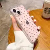 Transfronterizo Temu Más Vendido Simple Pantalla Completa Estampado de Corazones Pequeños Transparente Funda para iPhone18Pm Cubierta Completa Ultra-Delgada Funda para Teléfono