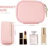 Estuche de Maquillaje Impermeable de Cuero PU Personalizado, Estuche de Maquillaje Compacto Impermeable para Maquilladores, Estuche de Maquillaje Conveniente con Espejo y Luz