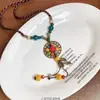 Nuevo Collar de Mariposa de Estilo Étnico Chino para Mujer, Cadena de Suéter Bohemia Retro Zen, Cadena de Cuello de Diseño Nicho