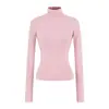 Camisa Interior de Lana Pure Desire Hot Girl Cuello Alto Otoño 2025 Nueva Ajustada y con Temperamento Top Interior de Manga Larga