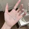 Colar de Prata de Lei S925 com Diamantes Inteiros em Forma de Abóbora para Mulheres Novo Estilo Chinês Vento Chinês Corrente para Clavícula Super Brilhante Nicho Luxo Leve Sensação de Alto Padrão