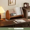 Estante pequena de mesa, prateleira de armazenamento, organizador de mesa de escritório, suporte para leitura, prateleira de armazenamento e exposição para livros ilustrados