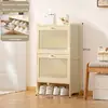 Armário de Sapatos Ultrafino para Entrada, Sapateira Simples, Ocupa Pouco Espaço na Porta, Adequado para Dormitórios, Apartamentos Alugados e Uso Doméstico, Prateleira de Armazenamento Multicamadas