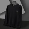 Sudadera Casual Redonda Popular para Hombre Otoño e Invierno 2025 Venta Directa de Fábrica Camiseta Térmica Redonda para Hombre Una Pieza Dropshipping