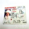 Paquete de tarjetas decorativas para tarjetas navideñas de Papá Noel con licencia de conducir transfronteriza nueva