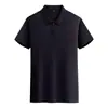 Camisa polo de secado rápido con tejido de microperforaciones, ropa de trabajo personalizada con logo impreso, cuello camisero, color liso, manga corta, camisa publicitaria hecha a medida, uniforme corporativo