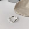 Anillo Geométrico Asimétrico Personalizado Estilo K 2025 para Mujer, Moda Retro Anillo Abierto Apilable de Perlas Redondas Anillo para el Dedo Índice