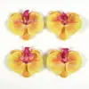 34 tipos de cabezas de flores de rosa amarillas artificiales de seda estilo europeo para horquillas DIY, arreglos florales y decoraciones de gorros de graduación