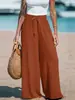 2025 Nueva Ropa de Mujer de Comercio Exterior Transfronterizo Amazon Pantalones de Mujer Aliexpress Pantalones de Pierna Ancha Casuales y Cómodos para Mujer