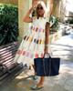Amazon deseo Europeo y Americano Comercio Exterior Transfronterizo Mujeres Dulce Vacaciones Estampado Vestido de línea A Mujeres