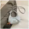 Bolso de Mano con Lazo de Moda para Mujer, Bolso Nube Versátil de Nicho Estilo Coreano, Bolso de Hombro Cruzado a la Moda