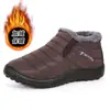 Botas de Invierno de Algodón Unisex Transfronterizas, Impermeables, Forradas de Felpa, Cálidas, Botines de Moda, Venta al por Mayor Extranjera Talla Grande sin Cordones Botas de Nieve para Mujer