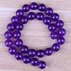 Cuentas sueltas de calcedonia de color directo de fábrica, cuentas redondas semiacabadas de calcedonia, accesorios de joyería DIY, cuentas de jade al por mayor