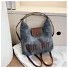 Bolso de Mano Retro de Comercio Exterior 2025 Nuevo Bolso de Gran Capacidad Bolso Cruzado de Letras Cosidas para Mujer Bolso de Hombro Multiusos para Mujer
