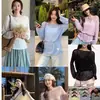 Estilo Vacacional Color Sólido Tejido Calado para Mujer Primavera y Verano Holgado Perezoso Protección Solar Blusa Diseño Elegante Top de Manga Larga