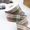Padrão espinha de peixe estilo britânico combinação de cores fita xadrez laço DIY acessórios de cabelo clipe de cabelo material sapatos e chapéus acessórios de vestuário