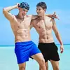 Talla europea comercio exterior pantalones de playa para hombre color liso al por mayor secado rápido transpirables shorts pantalones de natación para aguas termales moda para hombre adulto