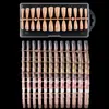 Set al por mayor de uñas casuales portátiles Parche de uñas Manicura nude para mujer Parche de uñas Color transparente hielo Producto terminado 240 piezas