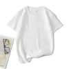 Camiseta infantil de manga corta para niñas, cuello redondo, color liso, holgada, casual, verano, camiseta básica para niños y niñas, nueva ropa infantil para padres e hijos