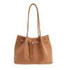 Bolso Tote Retro para Viajes para Mujer 2025 Nuevo Otoño e Invierno Bolso de Hombro Versátil de Gama Alta Bolso de Mano de Gran Capacidad
