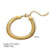 Accesorios de Joyería de Estilo Ins Transfronterizo Europeo y Americano Pulsera DIY Cadena de Acero Inoxidable Oro 18K Pulsera de Sensación de Alta Gama para Mujer