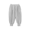 Wuli Bu Yi [Procesamiento Personalizado] Pantalones Deportivos Simples Versátiles para Niñas Primavera y Otoño Estilo Coreano Pantalones Largos de Punto Pantalones Casuales