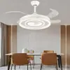 Novo Modelo 2024 Ventilador Inteligente Invisível com Frequência Variável para Quarto, Sala de Estar e Sala de Jantar, Integrado com Ventilador de Teto e Lustre Doméstico Movido a Vento