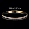 Bestseller TEMU Pulsera Europea y Americana de Lujo Ligero Completamente Incrustada con Diamantes para Mujer Chapada en Oro Color Plata Joyería de Mano Moda Versátil Estilo Pareja Pulsera de Gama Alta