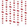 Nuevos adornos colgantes de amor para el Día de San Valentín, guirnalda brillante en forma de corazón rojo, accesorios de decoración para la sala de bodas