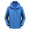 Q6711 ropa de asalto tres en uno para hombres y mujeres, engrosada, a prueba de viento, impermeable, cálida, grupo de bloqueo cálido, ropa de trabajo, exterior