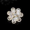 Moda leve estilo luxo broche de flores tridimensionais Pavão tela aberta pétala corsage nicho all-match pin terno acessórios