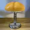 Luminária de mesa Bauhaus de meados do século estilo nórdico para estudo, quente, de cabeceira, cor creme, design de luxo leve, luminária decorativa para quarto e sala de estar