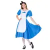 Populares Vestidos Europeos y Americanos para Mujer Disfraces de Halloween Cos Disfraces de Sirvienta de Alicia Disfraces para Actuaciones Teatrales Disfraces para Mujer